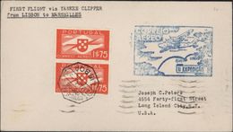 YT Ae 2 Correio Aereo 1e Expediçao Lisboa New York USA First Flight Via Yankee Clipper From Lisbon To Marseille Aviation - Used Stamps