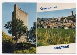 MONTCUQ--1970--Souvenir De Montcuq--2 Vues ---cachet  Montcuq -46 - Montcuq