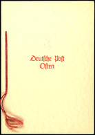 4550 Geschenkheft Der Deutsche Post Osten, Ausgabe April 1940, Dienstmarken Mi.-Nr. 1/15, Tadellose Erhaltung, Sehr Geri - Occupation 1938-45