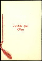 4553 Geschenkheft Der Deutsche Post Osten, Ausgabe 17. Bis 18. August 1940, Mi.-Nr. 52/58, Tadellose Erhaltung, Sehr Ger - Occupation 1938-45