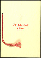 4556 Geschenkheft Der Deutsche Post Osten, Ausgabe November 1941, Mi.-Nr. Z1/4, Tadellose Erhaltung, Sehr Geringe Auflag - Occupation 1938-45