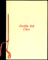 4560 Geschenkheft Der Deutsche Post Osten, Ausgabe Oktober 1941, Mi.-Nr. 71/82, Tadellose Erhaltung, Sehr Geringe Auflag - Occupation 1938-45