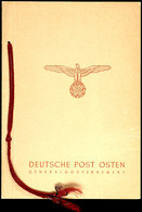 4562 Geschenkheft Der Deutsche Post Osten, Ohne Text, Mi.-Nr. 105/09, Tadellose Erhaltung, Sehr Geringe Auflage, Mi. 350 - Occupation 1938-45