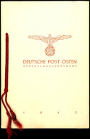 4564 Geschenkheft Der Deutsche Post Osten, "Neuausgaben Des Jahres 1943, Sonderstempel S28 - S35", Mi.-Nr. Dienstmarken  - Occupation 1938-45