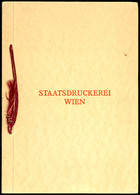 4567 Geschenkheft Der Staatsdruckerei Wien", Ausgabe "Zum 2. Jahrestag 26.10.41" - Einband Mit Aufdruck "Staatsdruckerei - Occupation 1938-45