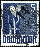 5907 GROSSENHAIN, 5 Mark Taube In Tadelloser Erhaltung Und Zentrisch Gestempelt, ARGE: 26a, Fotoattest Dr. Böheim BPP "e - Autres & Non Classés