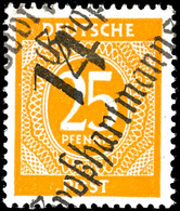 5908 GROSSHARTMANNSDORF, 25 Pf. Ziffer, Tadellos Postfrisch, ARGE: 27 (Gruppe 8) Gepr. Petzold BPP, Katalog: IoII ** - Autres & Non Classés