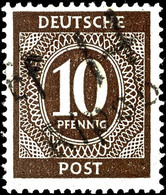 5911 KIPPSDORF, 10 Pf. Ziffer, Postfrisch, Kleiner Stockpunkt, Gepr. Müller, Mi. 750,-, Katalog: IeII ** - Autres & Non Classés