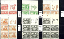 6296 1 Bis 20 Pf., Berliner Bauten 1952, 6 Heftchenblätter Kpl. Postfrisch, Teils Mit Plattenfehler, Mi. 1.080.-+, Katal - Autres & Non Classés