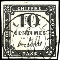 6988 1859, 10c. Schwarz, Steindruck Voll Bis Breitrandig, Sauber Gestempelt, Tadellos, Sign. Calves, Mi. 350.-, Katalog: - Autres & Non Classés