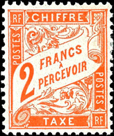 7003 1910, 2 Fr. Orangerot, Ungebraucht, Mi. 280.-, Katalog: 40 * - Autres & Non Classés