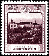 7067 1930, 90 Rp. Landschaften In Der B-Zähnung, Tadellos Postfrisch, Fotobefund Eichele, Mi. 440.-, Katalog: 104B ** - Liechtenstein