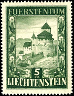 7079 1952, "Burg Von Vaduz" Tadellos Postfrisch, Mi. 280.-, Katalog: 309 ** - Liechtenstein