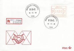 Belgium Fdc. 1981. Franking Label.  H-1181 - 1980-99