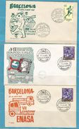 Delcampe - BARCELONA ... 6 ENV.  ..SHIPS / MARITIMA / SPORT / TOURISME   VOIR ZIE SCANS........  FDCV2 - FDC