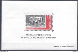 1982 ANDORRE BF 1** Timbre Sur Timbre - Hojas Bloque