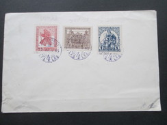 Ungarn 1920 Königreich (nominell) Noch Nicht Heimgekehrte Kriegsgefangen! Nr. 312-314 FDC / Ersttagstempel - Storia Postale