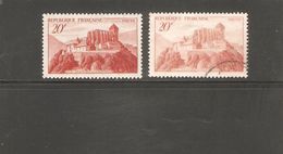 FRANCE VARIETE  N° 841A   NEUF **  ET OBLITERE  COULEUR DEPOULLE  DE 1949 - Unused Stamps