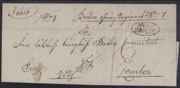 Winkovcze (Vinkovci), Wrapper Of An Ex-offo Letter, 1824 - Prephilately