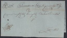 Mitrovicz (Mitrovica), Wrapper Of An Ex-offo Letter, 1838 - Prephilately