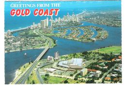 Australia - Queensland - Gold Coast - Aerial View - Stamp - Gold Coast