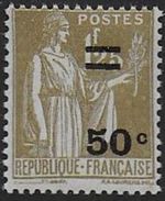 PAIX - N°  298 *  -  Variété Signature Effacée - 1932-39 Frieden