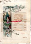 76- ELBEUF-75-PARIS- BEAU MENU A M. PELLERIN -GRAVE PAR STERN LE 31 DECEMBRE 1911- ILLUSTRATEUR AQUARELLE GASTON NOURY - Menükarten