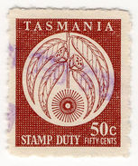 (I.B) Australia - Tasmania Revenue : Stamp Duty 50c - Non Classificati