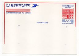 Entier--Carte Postale Repiquée " Centenaire Institut Pasteur "--Neuf - - Standard- Und TSC-AK (vor 1995)