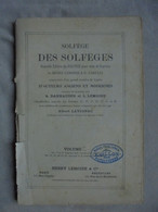 Ancien - Livre Solfège Des Solfèges Pour Voix De Soprano Volume 1A - Textbooks