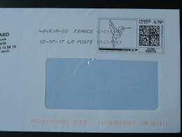 Colibri Timbre En Ligne Sur Lettre (e-stamp On Cover) TPP 3603 - Colibríes