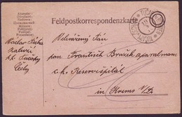 CZECH. - AUSTRIA - K.u.K. - FELDPOST -  LOMNICE Nad Popelkou / LOMNITZ  - 1916 - ...-1918 Prephilately