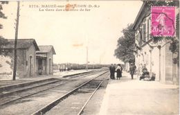 3778 - Mauzé-sur-le-Mignon (D.S.) - La Gare Des Chemins De Fer - Mauze Sur Le Mignon