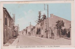 R 22 :  Deux  Sèvres : BEAUVOIR  Sur  NIORT : La  Rue  Principale   1952 - Beauvoir Sur Niort