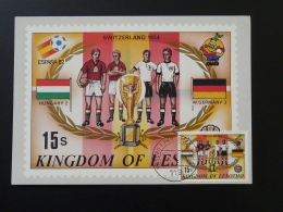 Coupe Du Monde Football World Cup 1954 Suisse Switzerland Carte Maximum Card Lesotho - 1954 – Schweiz