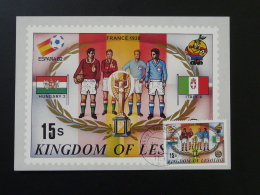 Coupe Du Monde Football World Cup 1938 France Carte Maximum Card Lesotho - 1938 – Frankrijk