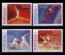 PORTUGAL 1984 - OLYMPICS LOS ANGELES 84 - YVERT 1614-1617** - Salto