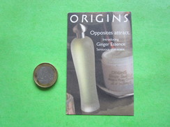 ORIGINS  - Carte Parfumée - Unclassified