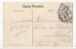 Carte Postale Expo Bruxelles 1910 Pour Le Havre - Taxée Avec N°44 - 1859-1959 Briefe & Dokumente