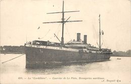 MESSAGERIES MARITIMES - Paquebot  "Cordillère" Courrier De La Plata. - Steamers