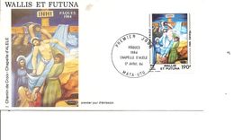 Wallis Et Futuna -Chemin De Croix -Paques 1984( FDC De 1984 à Voir) - Lettres & Documents