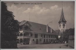 Biglen - Hotel Bären Und Die Kirche - Animee - Biglen