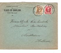 TP 203-256 Albert Houyoux Perforés G.C S/L.En-Tête S.A.Glaces De Charleroi C.Roux 14/10/1929 AP1157 - 1909-34