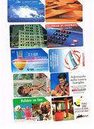 TELECOM ITALIA -  LOTTO DI 10 SCHEDE TELEFONICHE DIFFERENTI ( )  - USATE - Públicas  Publicitarias