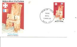 Wallis Et Futuna - Trone Royal ( FDC De 1989 à Voir) - Lettres & Documents