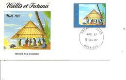 Wallis Et Futuna - Noel ( FDC De 1987 à Voir) - Cartas & Documentos