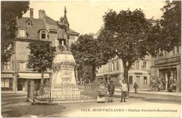 25/CPA A - Montbéliard - Statue Denfert Rochereau - Montbéliard