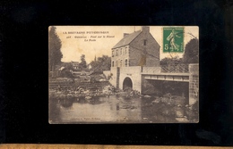 GOUAREC Côtes D'Armor : Pont Sur Le Blavet  Et La Poste - Gouarec