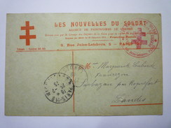 LES NOUVELLES DU SOLDAT  :  Carte  En Franchise Postale   1915    - Documents