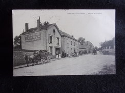 Delcampe - Cliché Peu Courant. Marne .Jonchery - Sur - Vesle. Avenue De La Gare .Barroux,Négociant En Vins.Pub " Le Petit Journal " - Jonchery-sur-Vesle